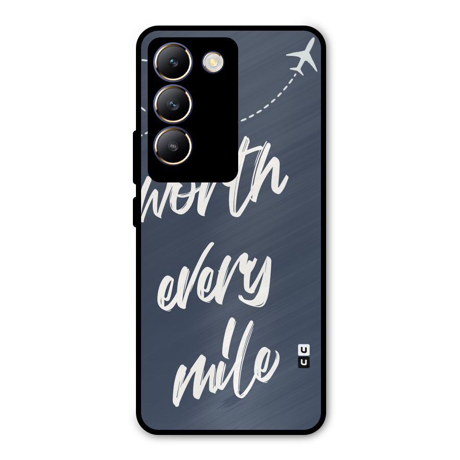 Worth Every Mile Metal Back Case for Vivo T3 5G