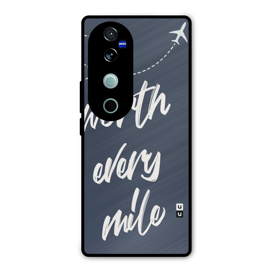 Worth Every Mile Metal Back Case for Vivo V40