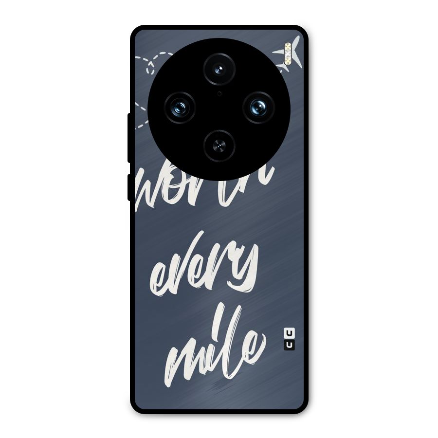 Worth Every Mile Metal Back Case for Vivo X100 Pro