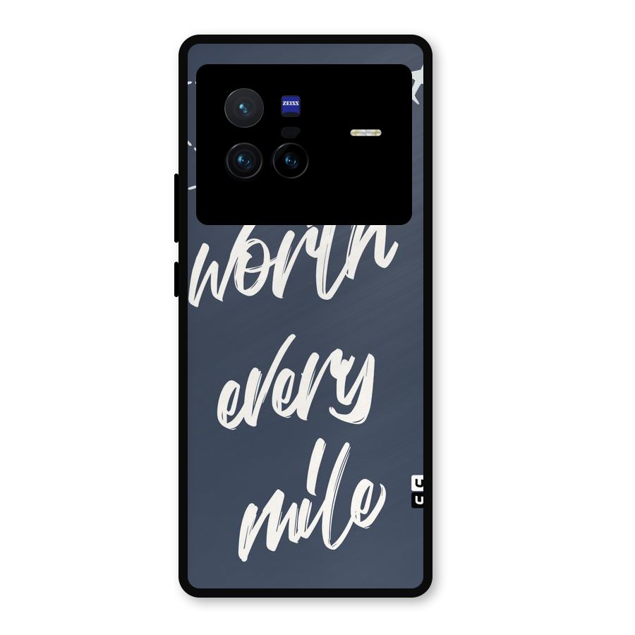Worth Every Mile Metal Back Case for Vivo X80