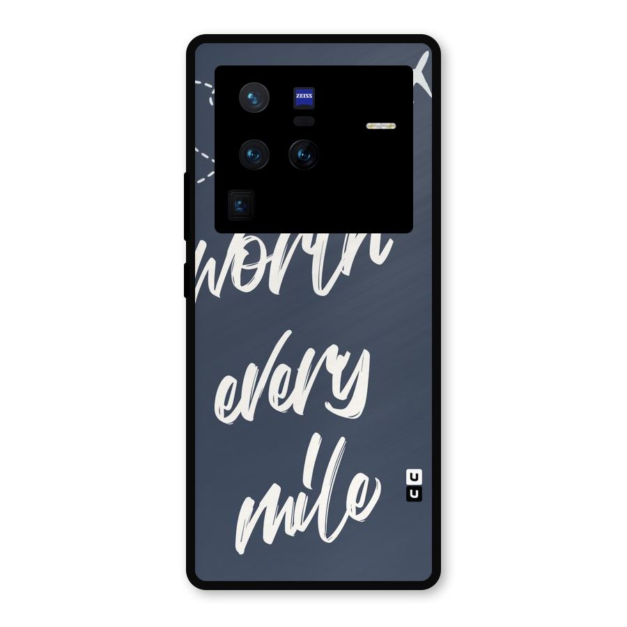 Worth Every Mile Metal Back Case for Vivo X80 Pro