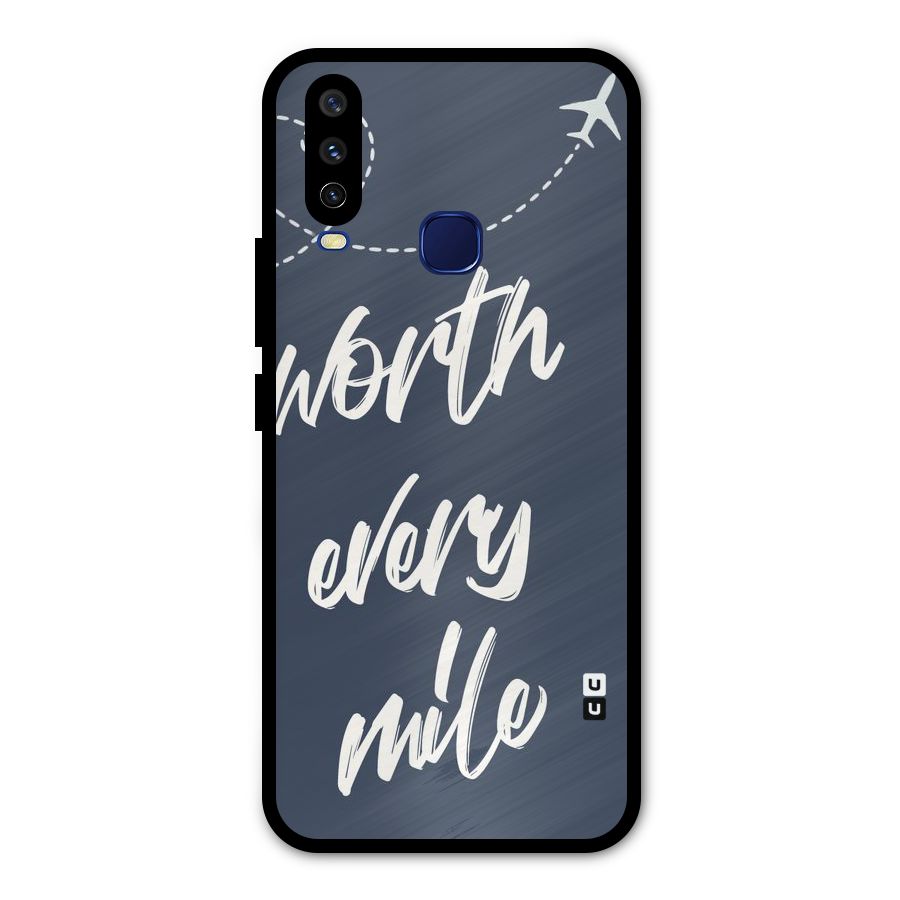 Worth Every Mile Metal Back Case for Vivo Y15