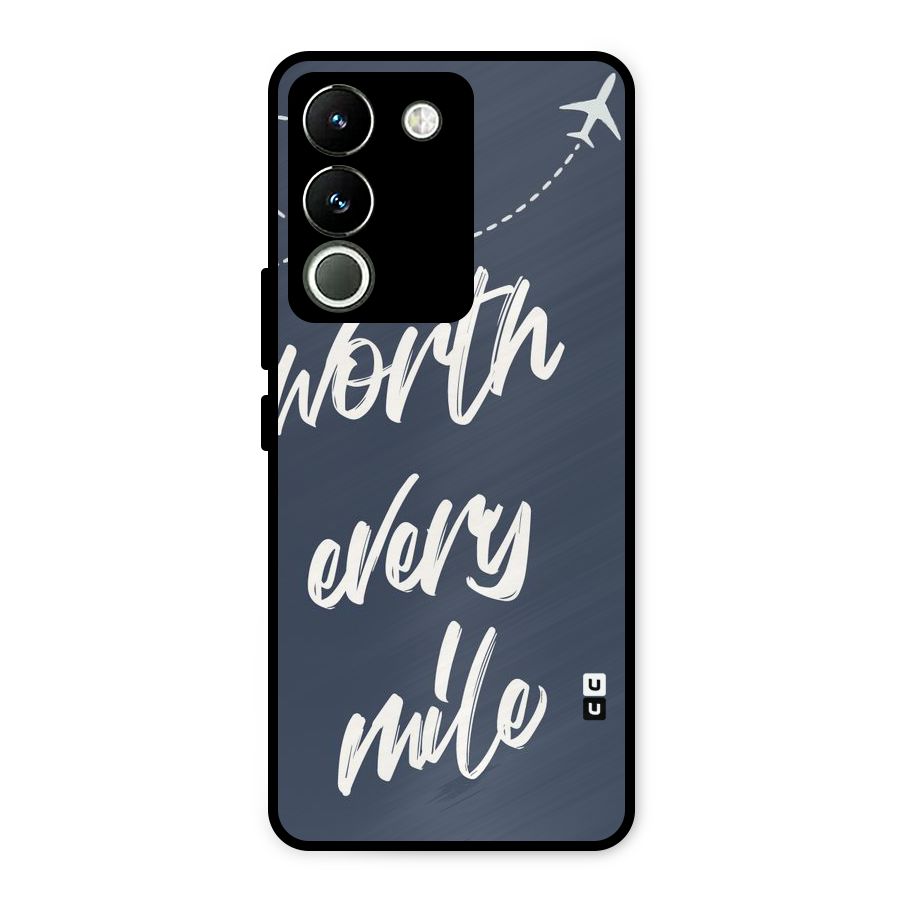 Worth Every Mile Metal Back Case for Vivo Y200