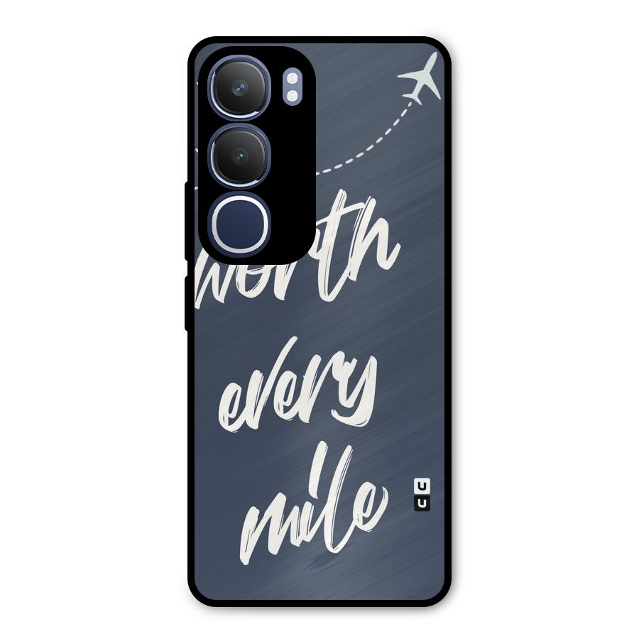 Worth Every Mile Metal Back Case for Vivo Y29