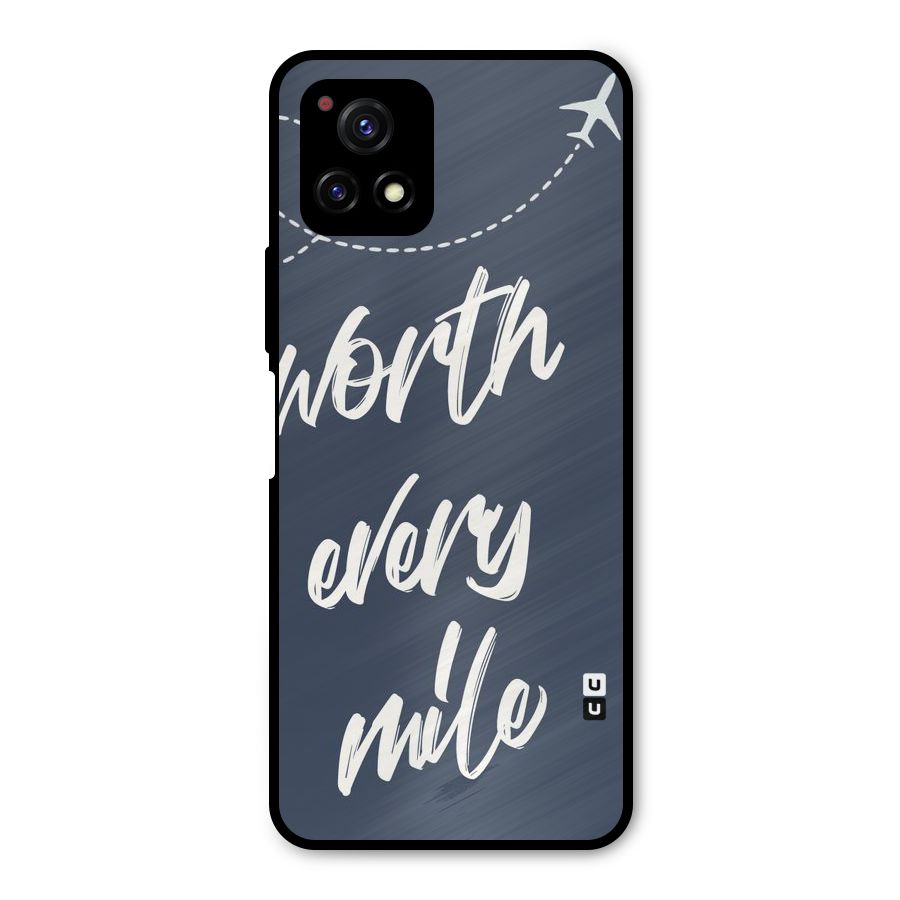Worth Every Mile Metal Back Case for Vivo Y72 5G
