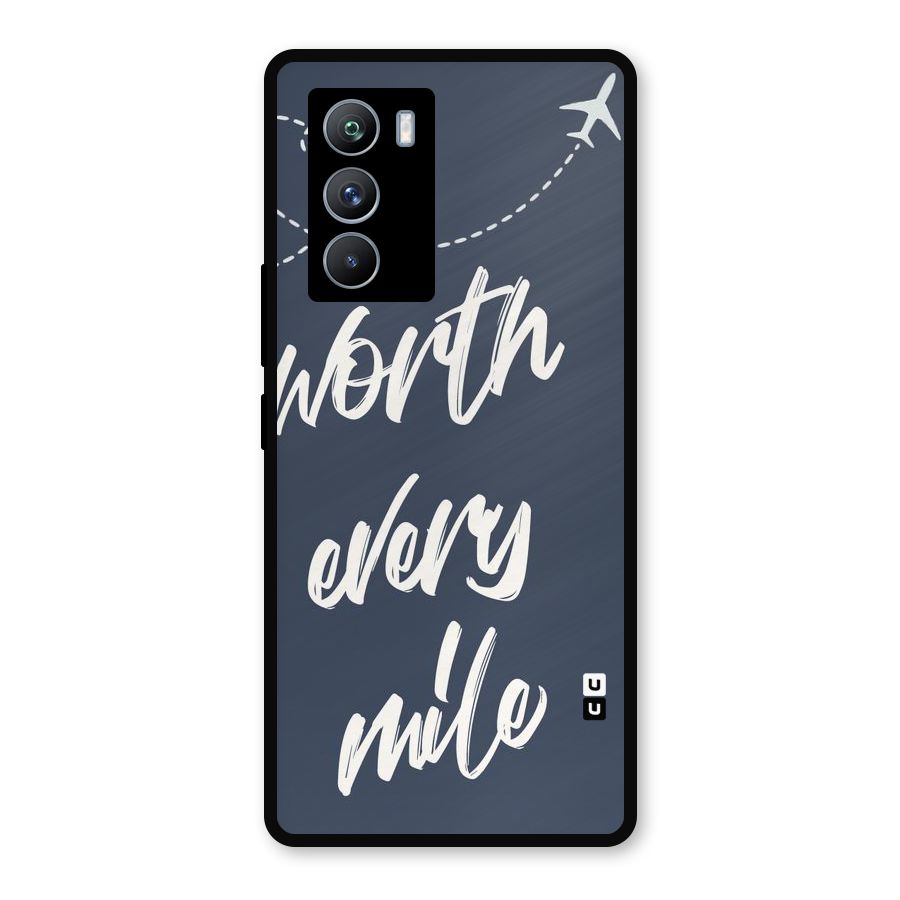 Worth Every Mile Metal Back Case for iQOO 9 SE