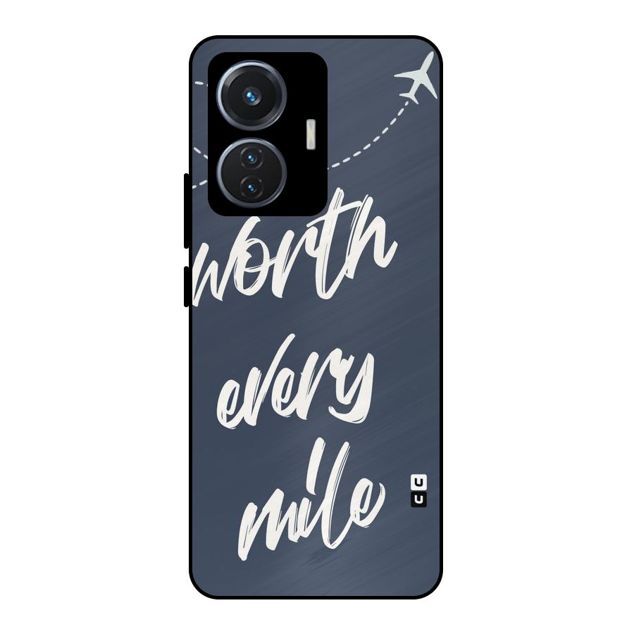 Worth Every Mile Metal Back Case for iQOO Z6 44W