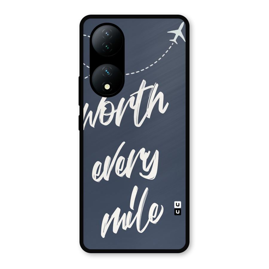 Worth Every Mile Metal Back Case for iQOO Z7s
