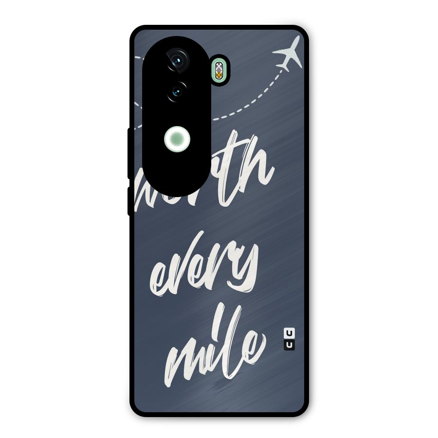 Worth Every Mile Metal Back Case for iQOO Z9s