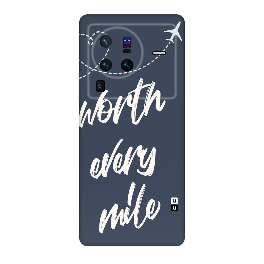 Worth Every Mile Original Polycarbonate Back Case for Vivo X80