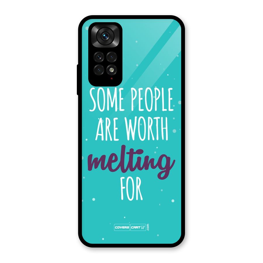 Worth Melting For Glass Back Case for Redmi Note 11S
