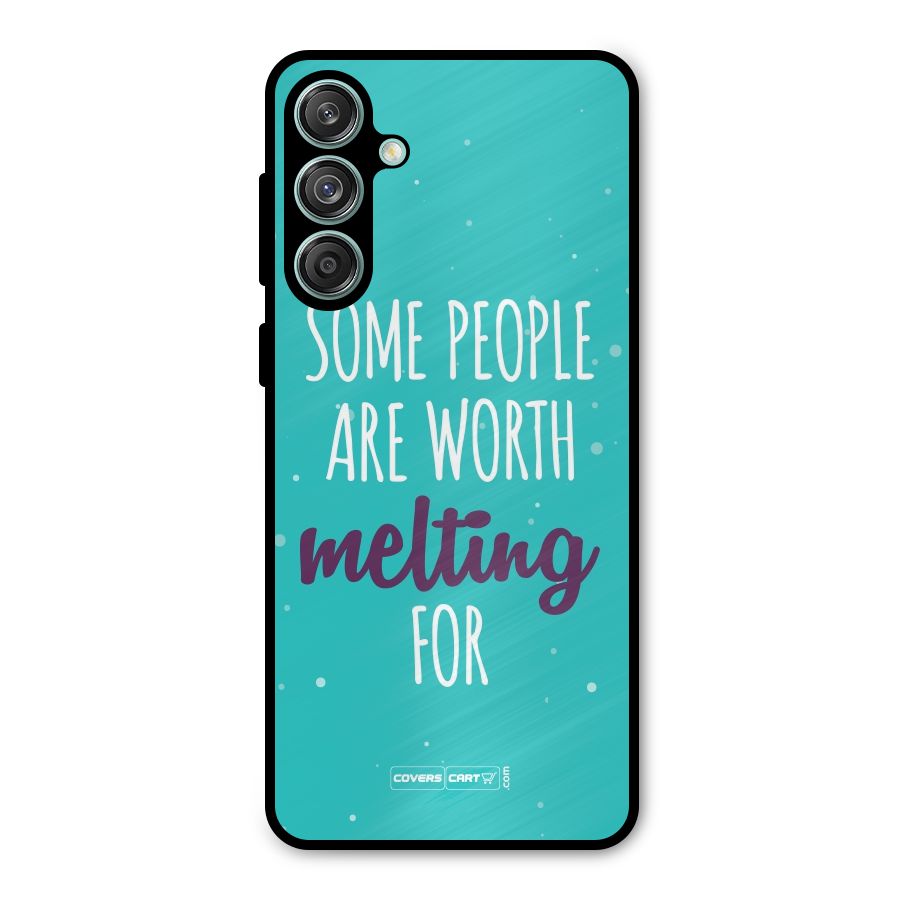 Worth Melting For Metal Back Case for Galaxy M55 5G
