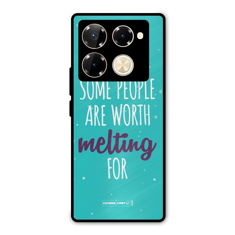 Worth Melting For Metal Back Case for Infinix Note 40 Pro