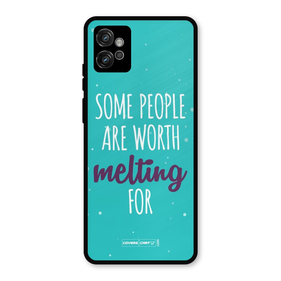 Worth Melting For Metal Back Case for Moto G32
