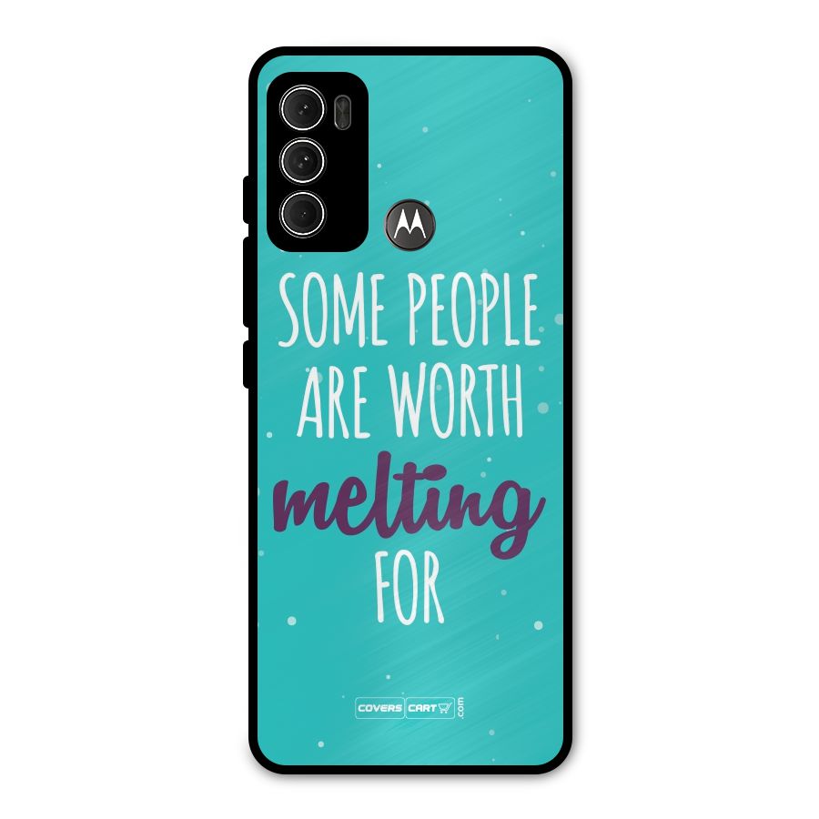 Worth Melting For Metal Back Case for Moto G60