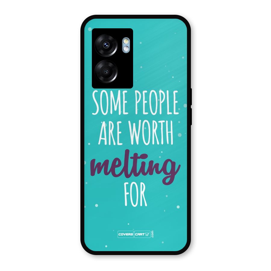 Worth Melting For Metal Back Case for Realme Narzo 50 5G