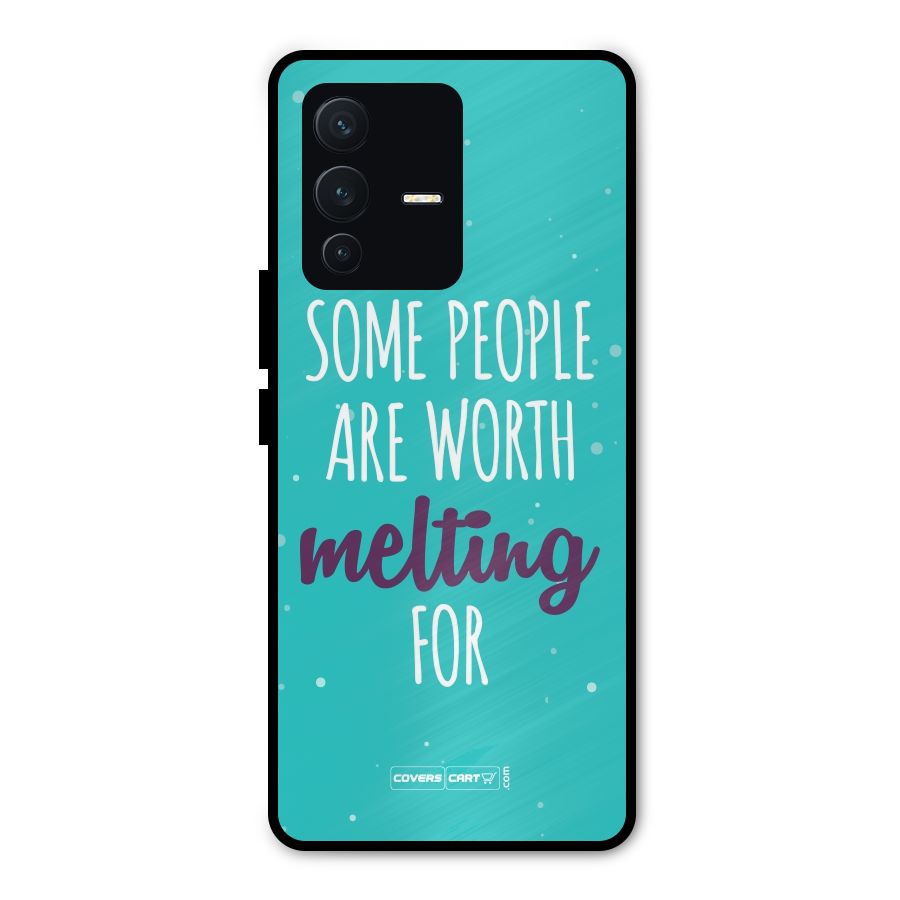 Worth Melting For Metal Back Case for Vivo V23 Pro
