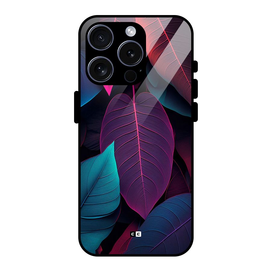 Wow Leaves Glass Back Case for iPhone 15 Pro
