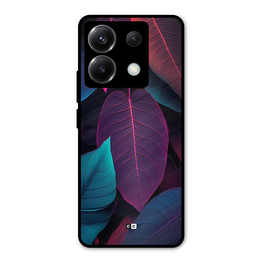 Wow Leaves Metal Back Case for Poco X6