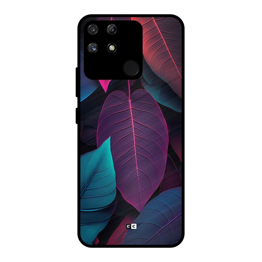 Wow Leaves Metal Back Case for Realme Narzo 50A