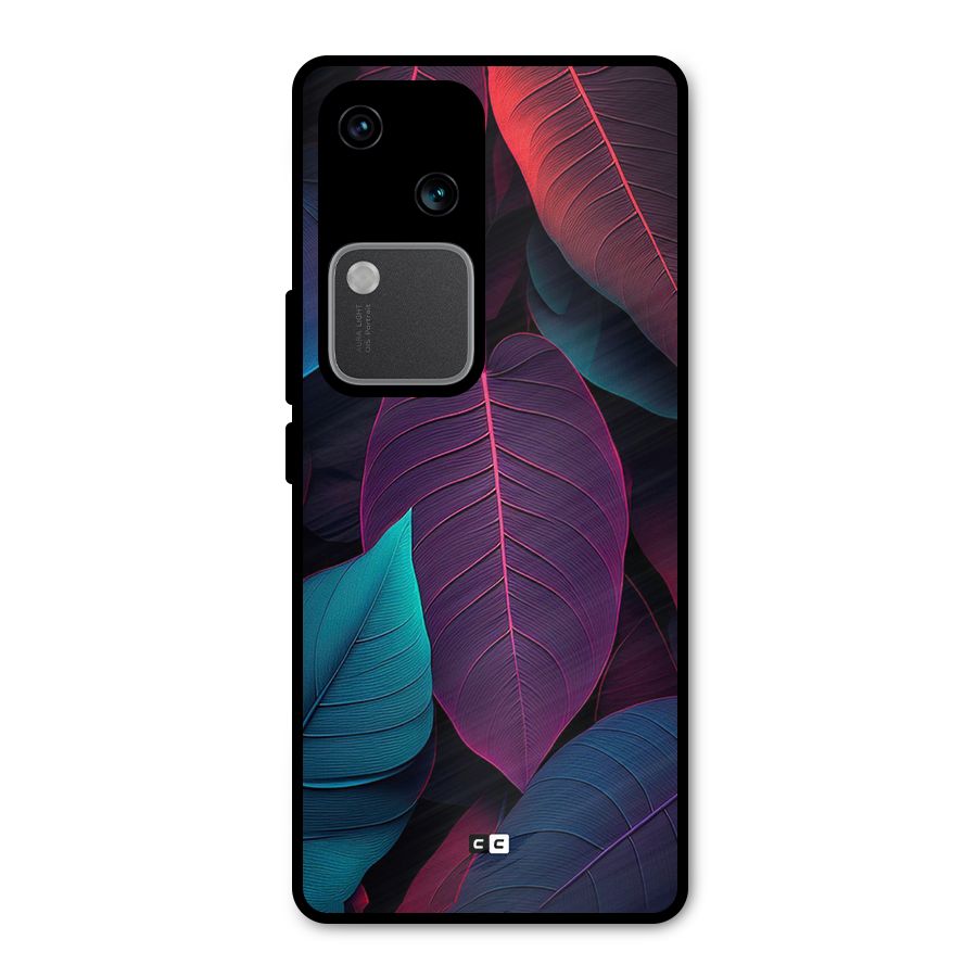 Wow Leaves Metal Back Case for Vivo V30