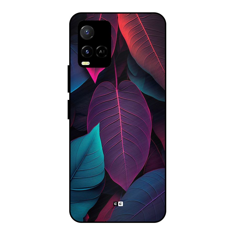 Wow Leaves Metal Back Case for Vivo Y33s