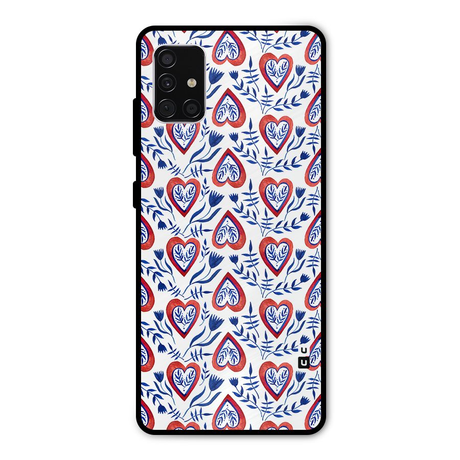 Wrapping Hearts Pattern Metal Back Case for Galaxy A51