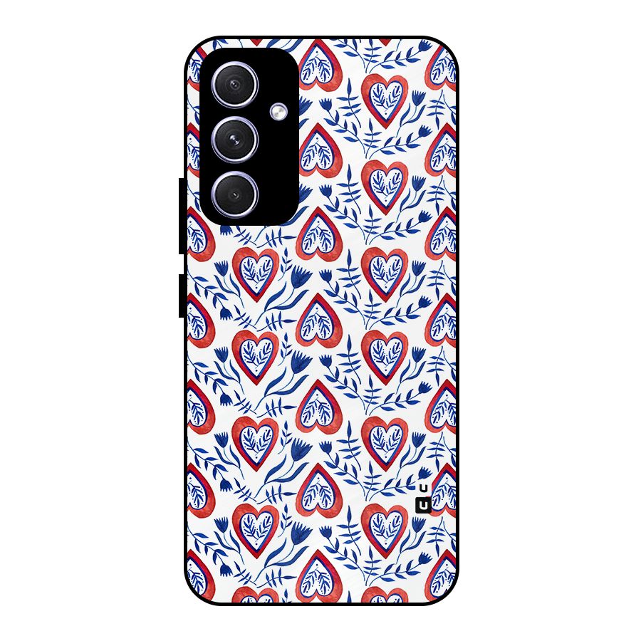 Wrapping Hearts Pattern Metal Back Case for Galaxy A54