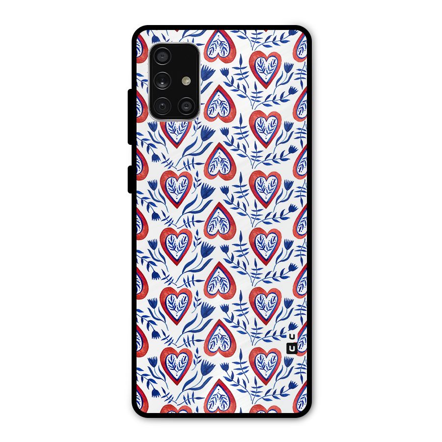 Wrapping Hearts Pattern Metal Back Case for Galaxy A71