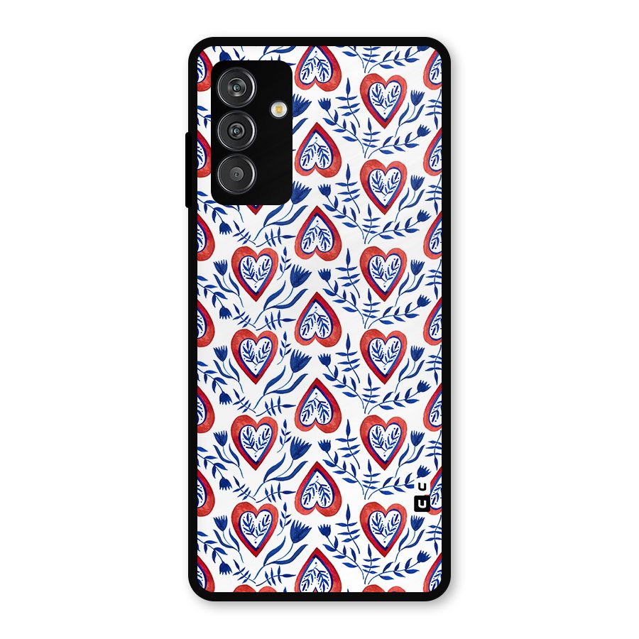 Wrapping Hearts Pattern Metal Back Case for Galaxy F13