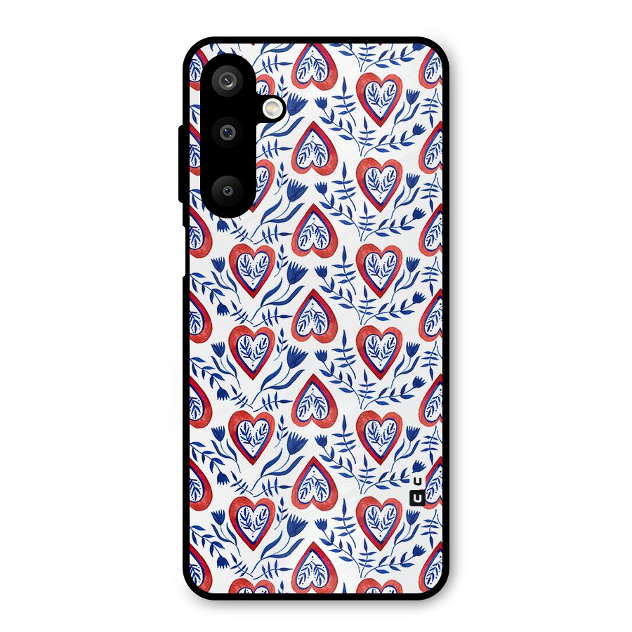 Wrapping Hearts Pattern Metal Back Case for Galaxy M16