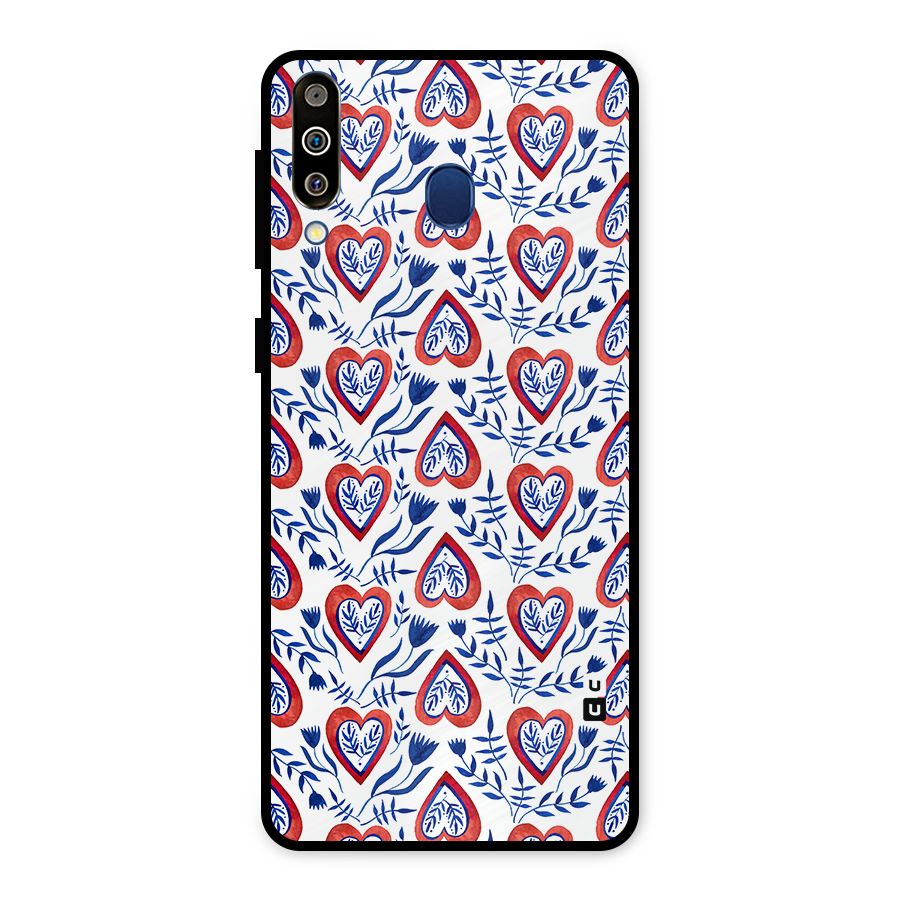 Wrapping Hearts Pattern Metal Back Case for Galaxy M30