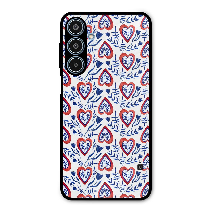 Wrapping Hearts Pattern Metal Back Case for Galaxy M35