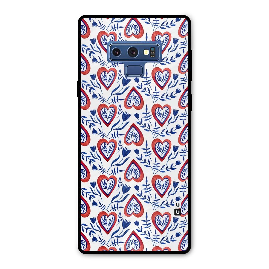 Wrapping Hearts Pattern Metal Back Case for Galaxy Note 9