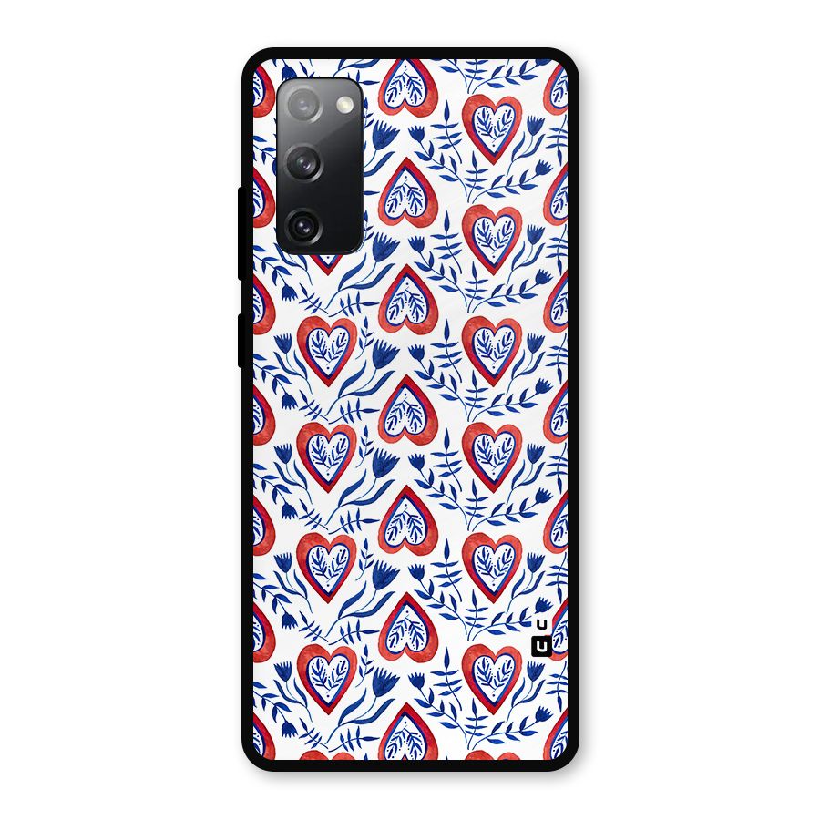 Wrapping Hearts Pattern Metal Back Case for Galaxy S20 FE 5G