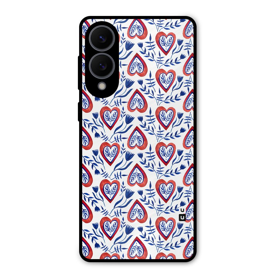 Wrapping Hearts Pattern Metal Back Case for Galaxy S25 Edge
