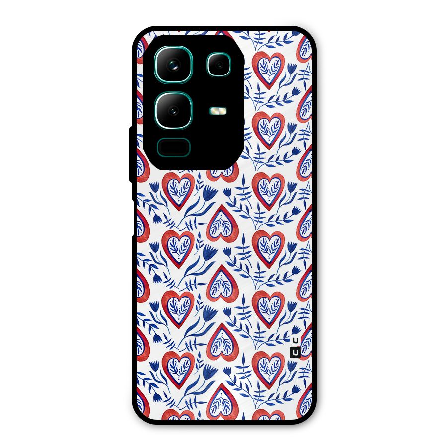 Wrapping Hearts Pattern Metal Back Case for Infinix Note 50x