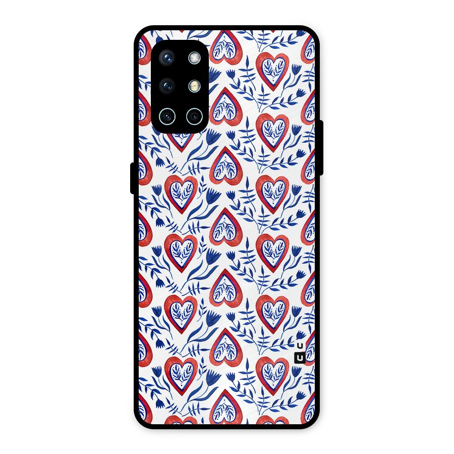 Wrapping Hearts Pattern Metal Back Case for OnePlus 9R