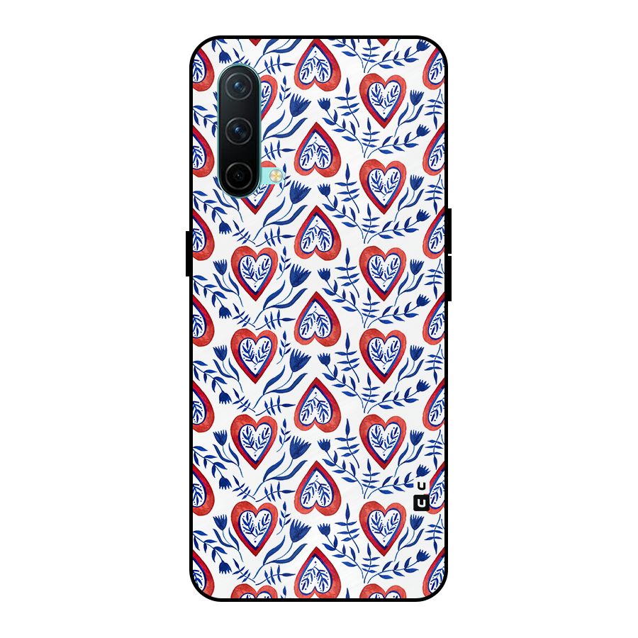 Wrapping Hearts Pattern Metal Back Case for OnePlus Nord CE 5G