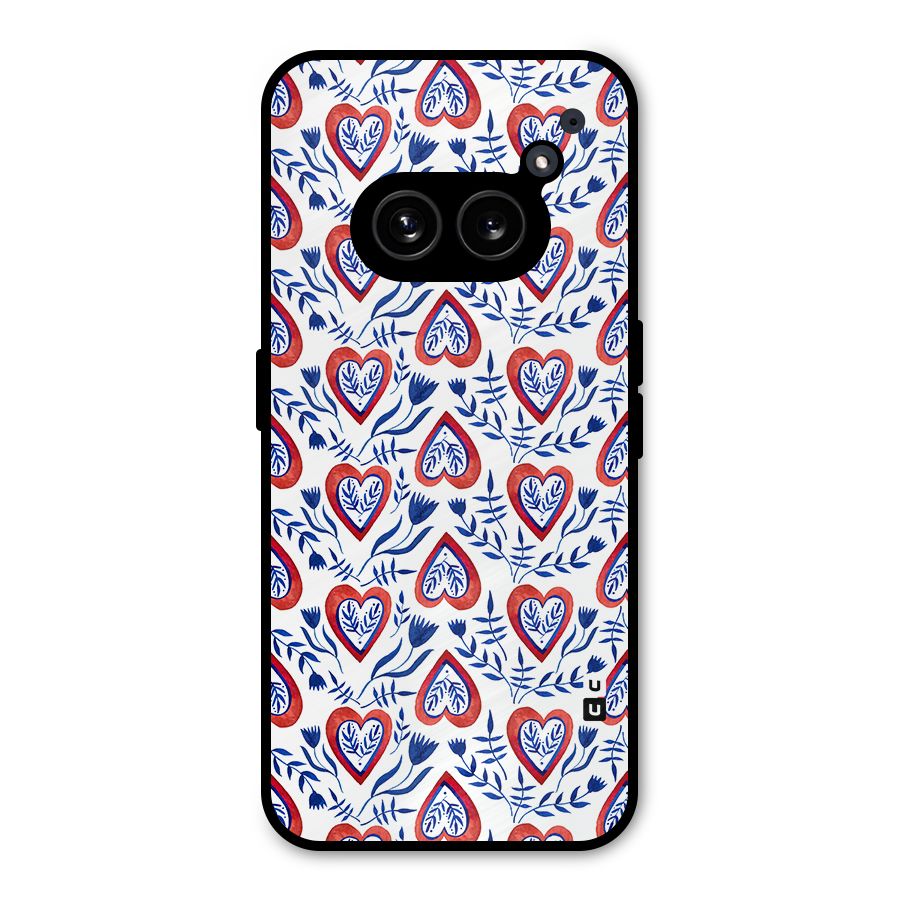 Wrapping Hearts Pattern Metal Back Case for Nothing Phone 2a