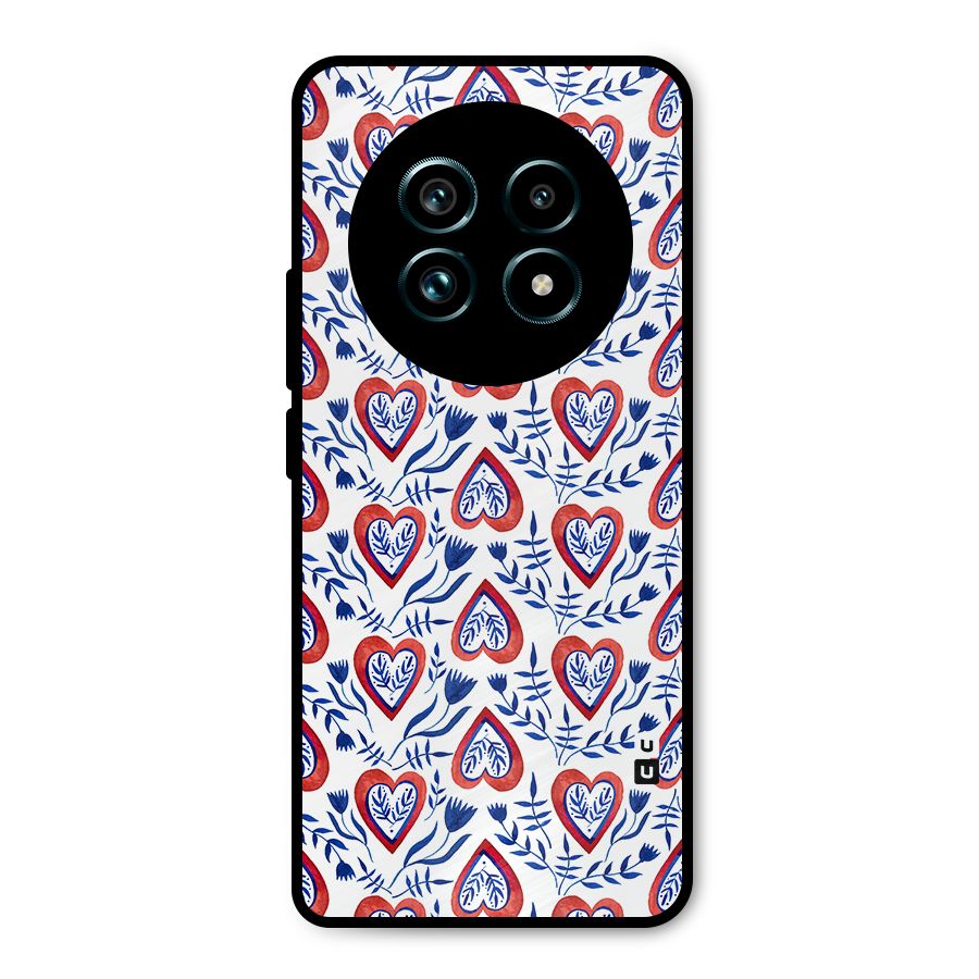 Wrapping Hearts Pattern Metal Back Case for Realme 13 Pro Plus