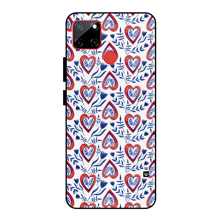 Wrapping Hearts Pattern Metal Back Case for Realme C12