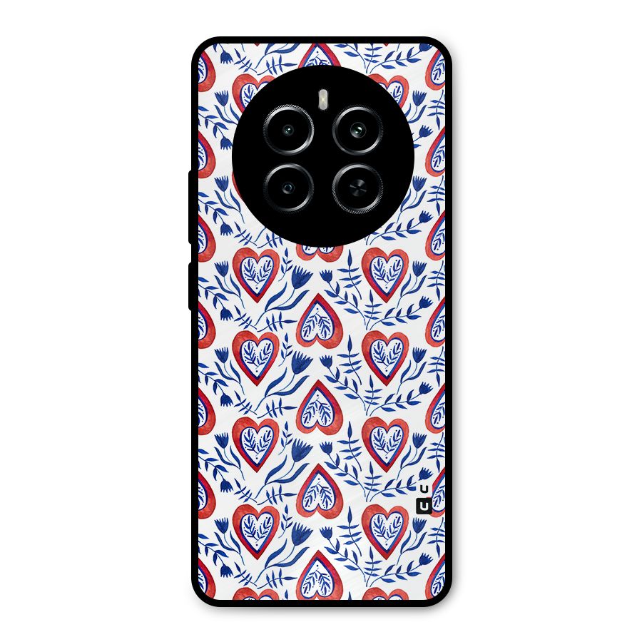Wrapping Hearts Pattern Metal Back Case for Realme P1