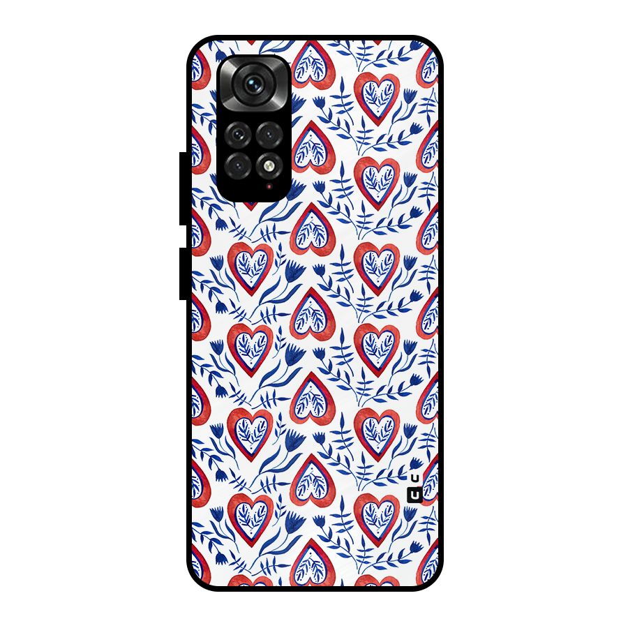 Wrapping Hearts Pattern Metal Back Case for Redmi Note 11 Pro