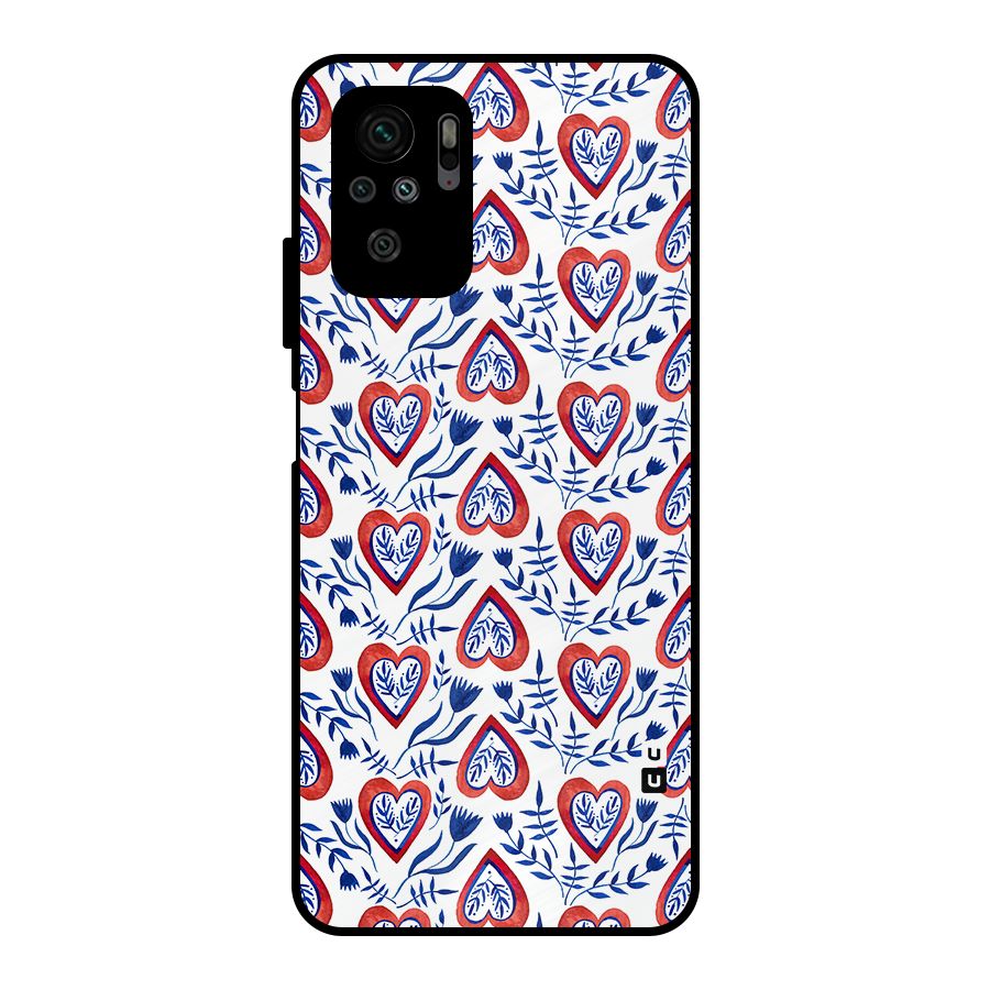 Wrapping Hearts Pattern Metal Back Case for Redmi Note 11 SE