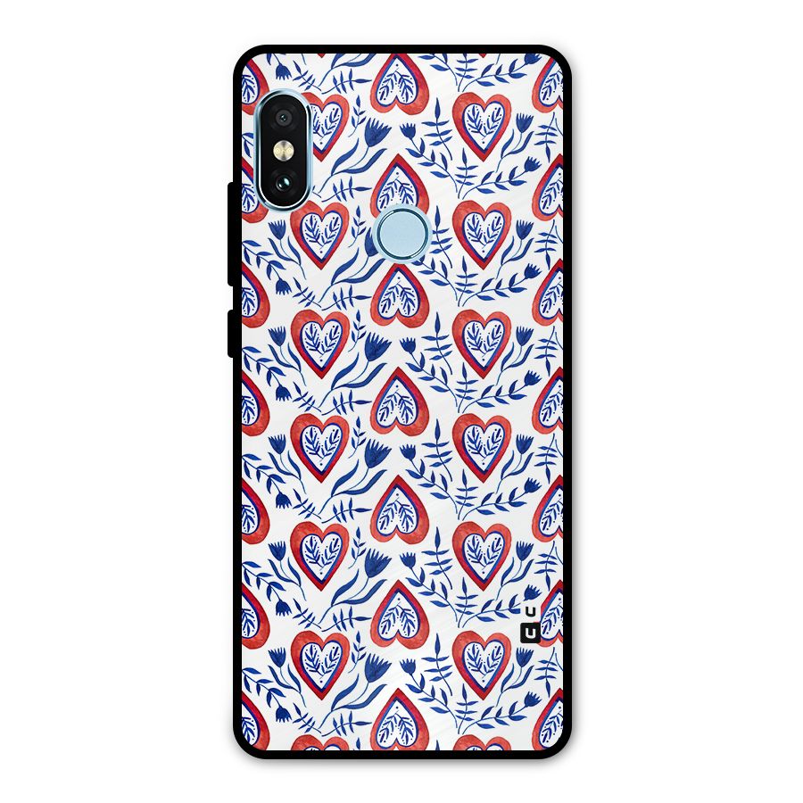 Wrapping Hearts Pattern Metal Back Case for Redmi Note 5 Pro