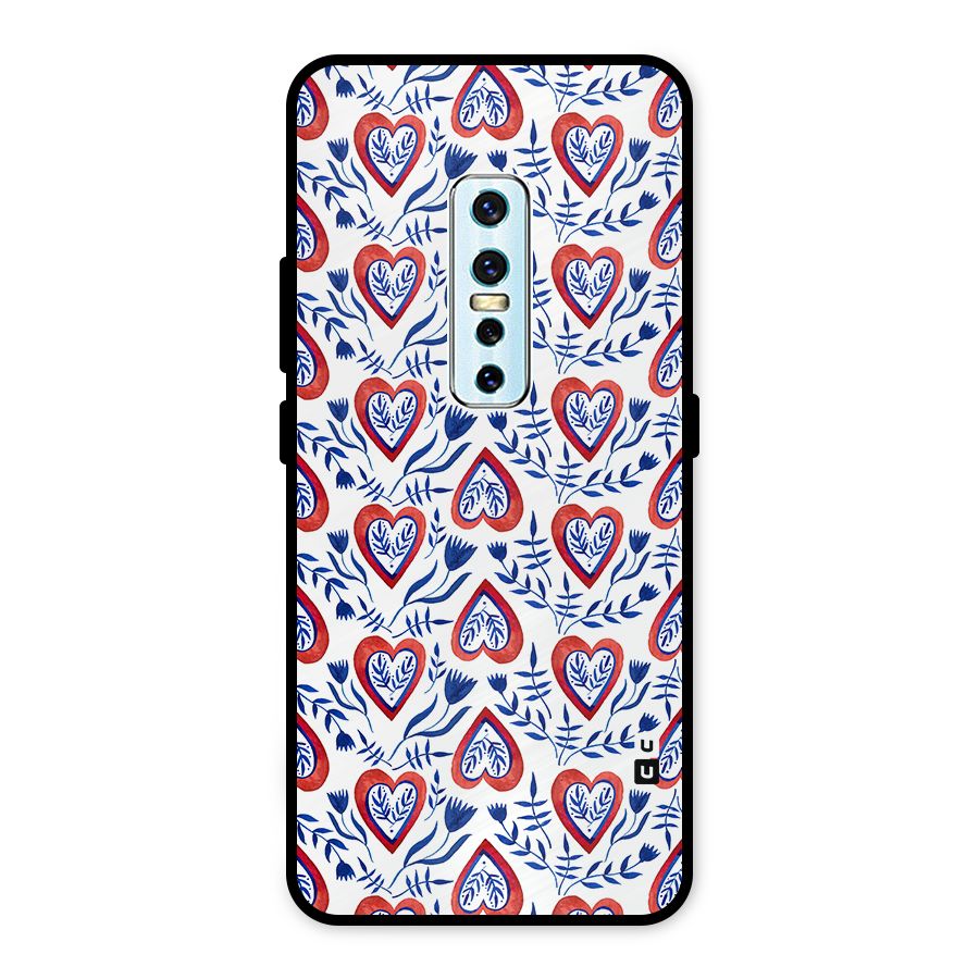 Wrapping Hearts Pattern Metal Back Case for Vivo V17 Pro