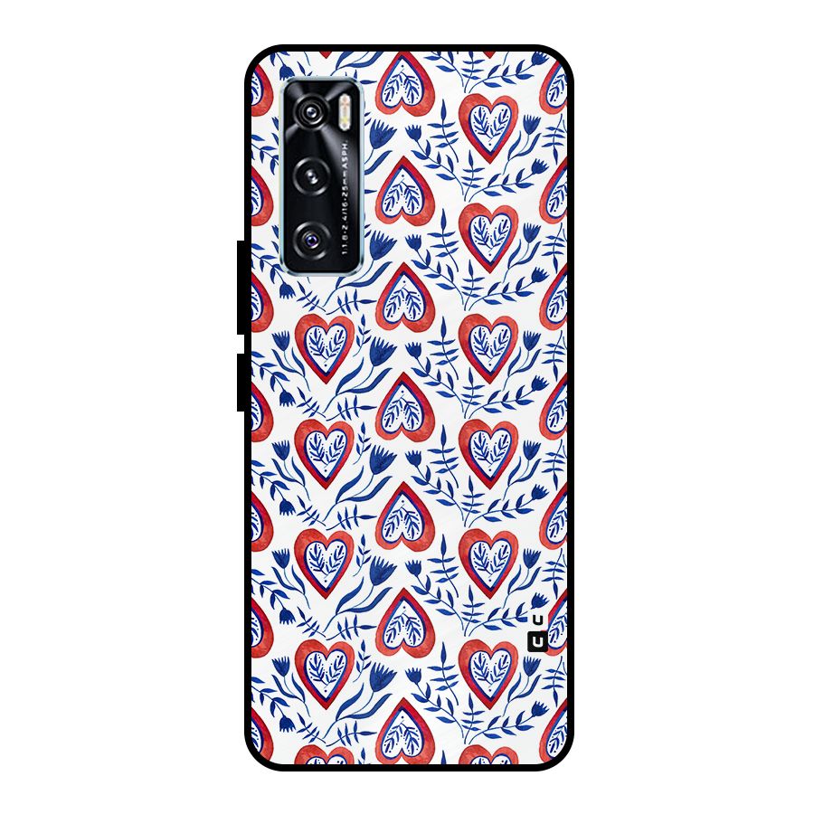 Wrapping Hearts Pattern Metal Back Case for Vivo V20 SE