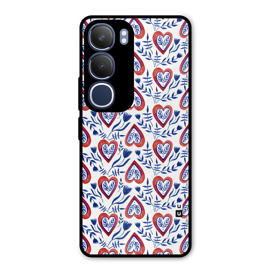 Wrapping Hearts Pattern Metal Back Case for Vivo Y29