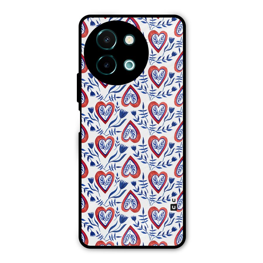 Wrapping Hearts Pattern Metal Back Case for Vivo Y58